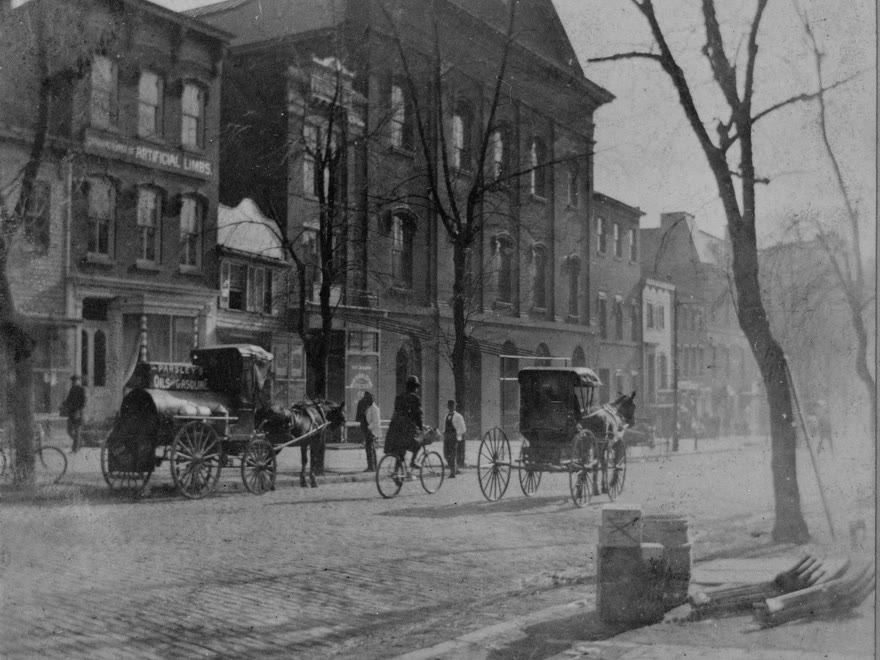 Ford’s Theatre on 10th Street in Washington, DC, in a nineteenth-century photograph.